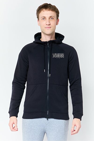 Under Armour Men Fitted Long Sleeve Outdoor Hoodie, Black