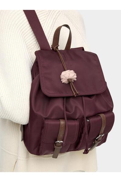 PARFOIS Charm'lı Teknik Kumaş Sırt Çantası