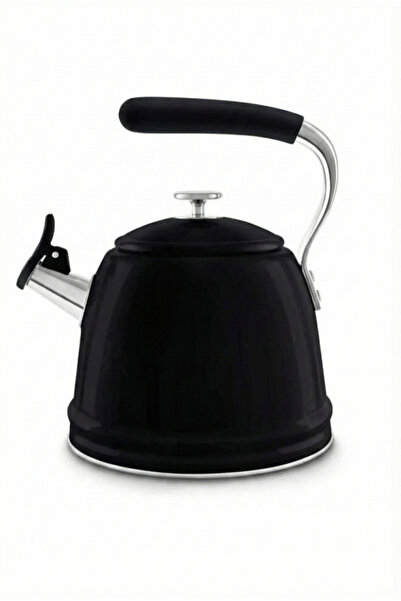LUNA HOME LUNAHOME Whistling Kettle – Stainless Steel Tea Kettle, 2.3L, Induction Compatible, Black