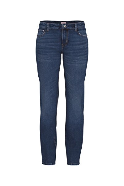 Guess Pantaloni de denim pentru femei BROOKLYN - ECO RECY CO WOOL STR I