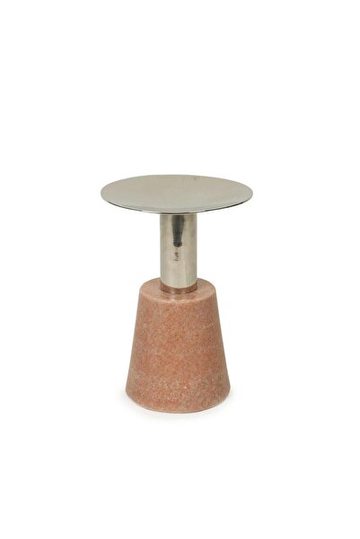 Vitale Mermer Ayaklı Metal Mumluk 7*15 cm AK.JA0262
