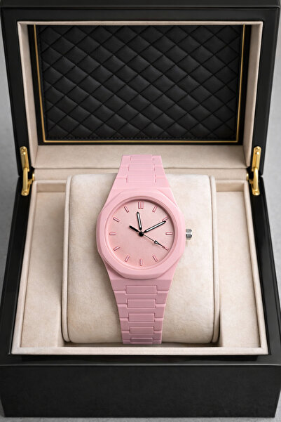 S.POLO Pink Color Cord Women Watch