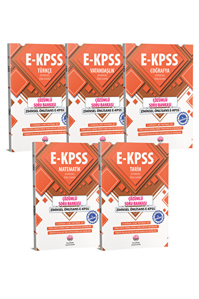 Kocakafa Yayınları EKPSS Zihinsel ÖNLİSANS ÇÖZÜMLÜ SORU BANKASI 5'li set 2026...