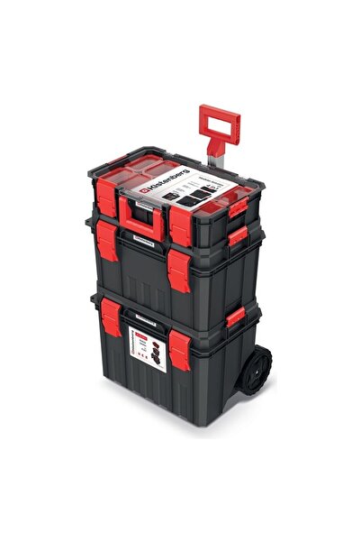 kistenberg Alet Çantası Alet Kutusu Tekerlekli Atölye Arabası 3 Parçalı