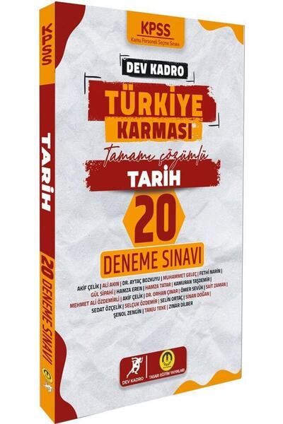 tasarı eğitim yayınları KPSS Tarih Dev Kadro Türkiye Karması 20 Deneme