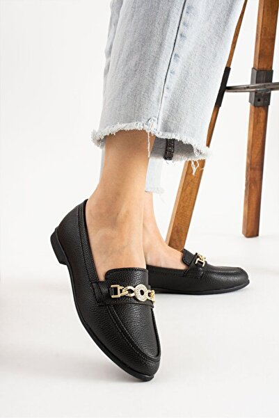 STOCON Orthopedic Women's Ballet Flats with Buckle Detail, Lightweight Comfortable Sole, Stylish Daily Shoes, Mother's Shoes Stc1209