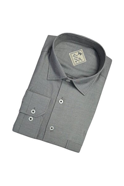 GÖMLEK GALERİSİ Men's Classic Wide Cut Dobby Long Sleeve Shirt