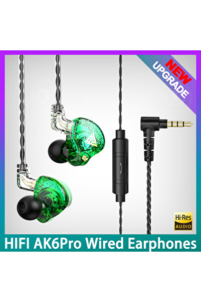Choice New Green QKZ Original AK6 Pro EDX Pro In Ear Monitor Sport Noise Canc...