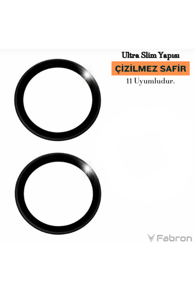 FABRON عدسة السافير الأصلية لهاتف آيفون 11، واقي عدسة الكاميرا مضاد للخدش، طل...