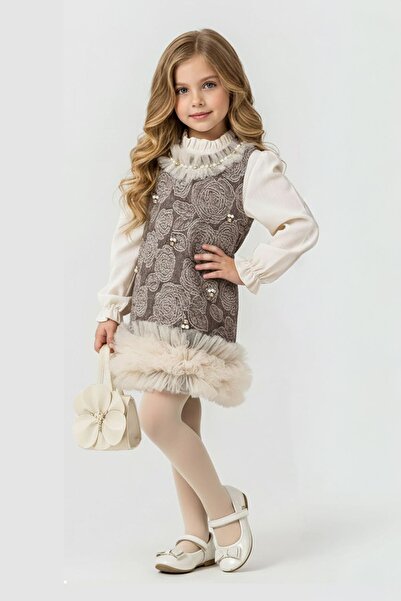 Minigimin Cicileri Combinație de rochie și geantă pentru fetiță cu detaliu di...