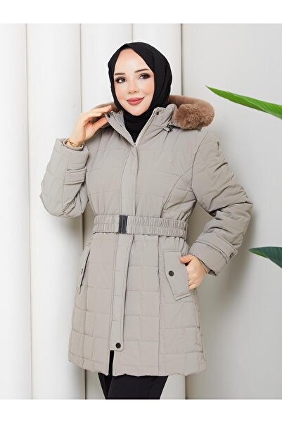 ESLEMNUR Nova fabric puffy coat 85cm