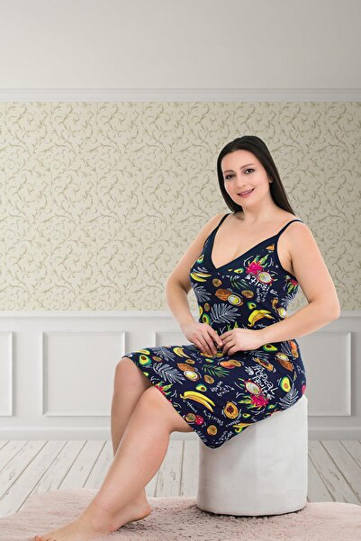 REN Women's Strappy Plus Size Nightgown, Viscose Fabric