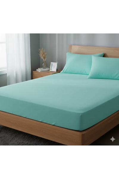 Alpateks Home طقم ملاءات سرير فردي مقاس 180×240 سم بدون مطاط، 100% قطن