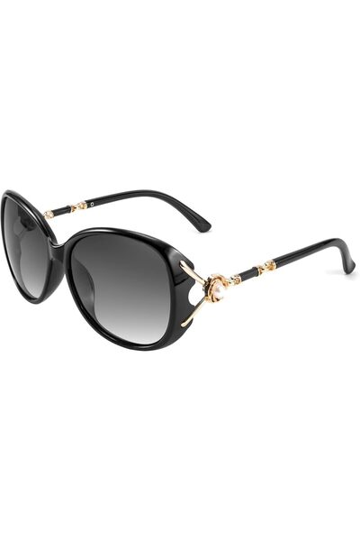 FEISEDY Ladies Classic Polarized Sunglasses Oversized Vintage Shades for Women Small Face