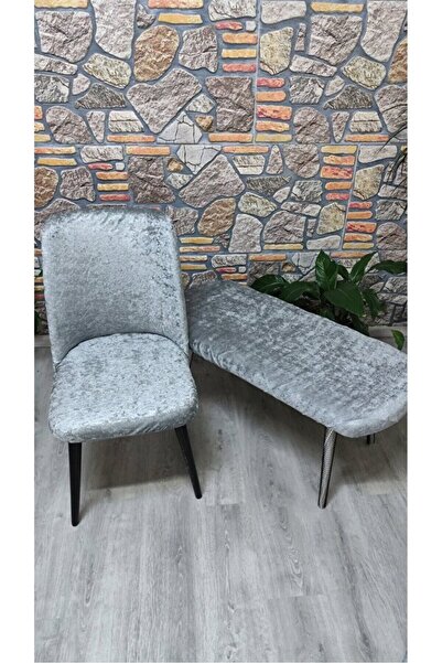 kılıfteks 4 SANDALYE 1 PUF KILIFI