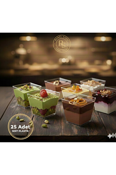 ramel store rs 25 adet 200 CC Prizma kase&Magnolia 200 CC Plastik Sunum Kabı ...