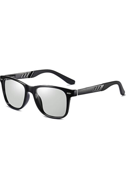 FEISEDY Vintage Polarized Photochromic Sunglasses Men Women UV Protection Square Sun Glasses