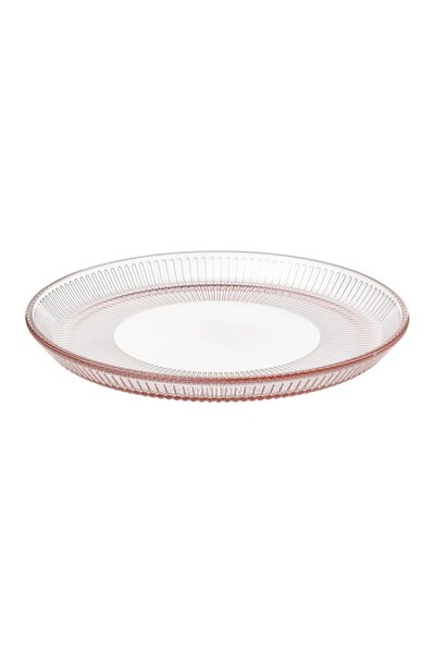 IKEA Havsgadda Dessert Plate Stripe Pattern-Pink 21 cm