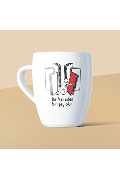 One Time Something Happens Motto White Ceramic Mug