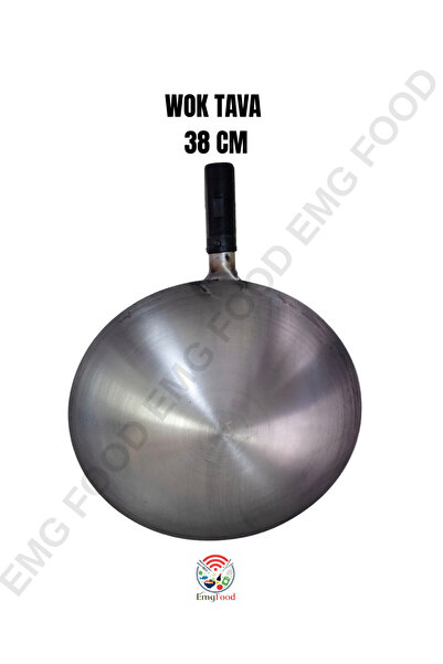 Stainless steelss WOK TAVA ÇELİK 38CM