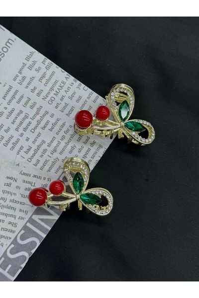 Glamluxe Stone Cherry Pattern Latch Buckle (1 Piece)