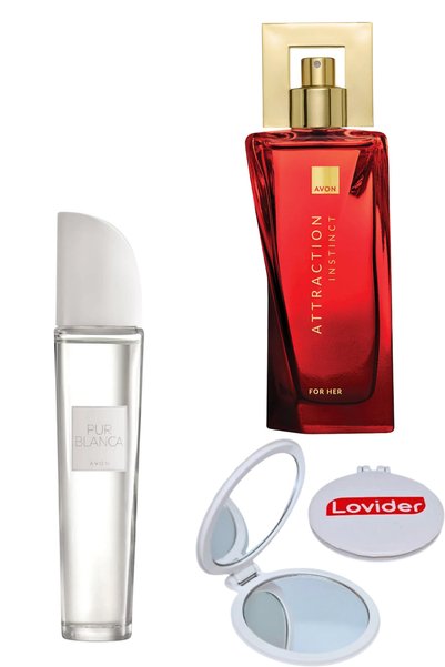 AVON Pur Blanca Kadın Parfüm EDT 50ml + Attraction Instinct Kadın Parfüm EDP ...
