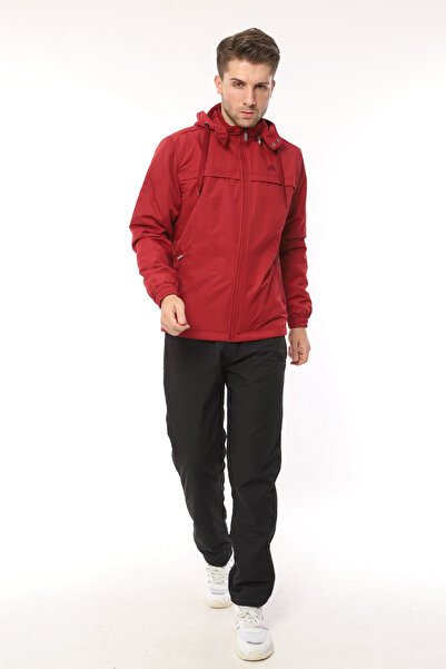 SOCCER Inside Is Polar Twill Fabric Hooded Large Size Men's Tracksuit Set 4326