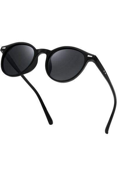 FEISEDY Women Men Round Sunglasses Polarised Ultra-Lightweight 21g UV400 Protection