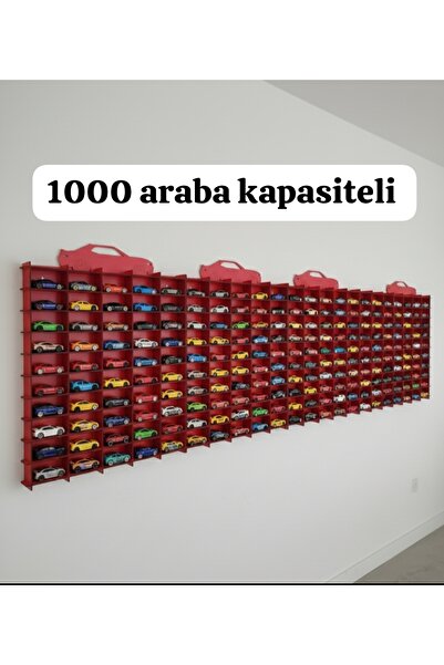 TOTTERİQ 1000 Arabalık Duvar tipi MEGA Araba Rafı - koleksiyon severler için ...