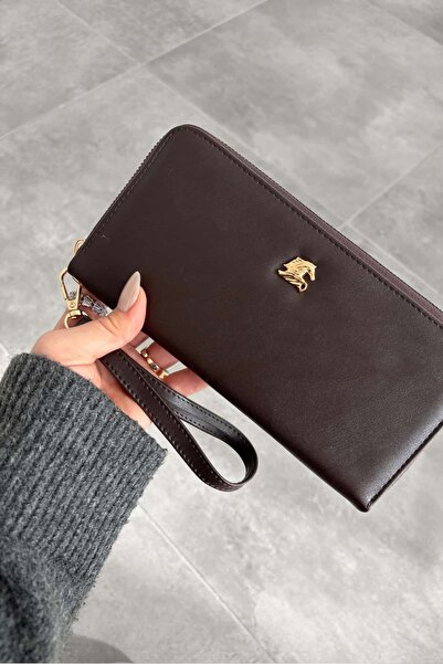 Yuka Atelier Oversize Telefon Bölmeli Suni Deri Kadın Cüzdan