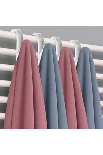 AVA White Radiator Hooks, Plastic, Maximum 5kg, Set of 4