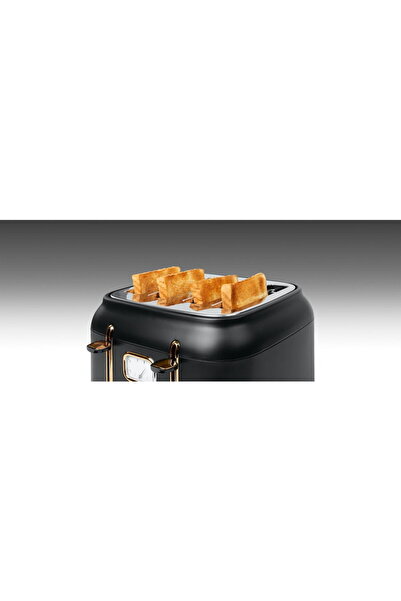 Muse Toaster MS-131 BC, 4 slices, 1800 W, steel, black