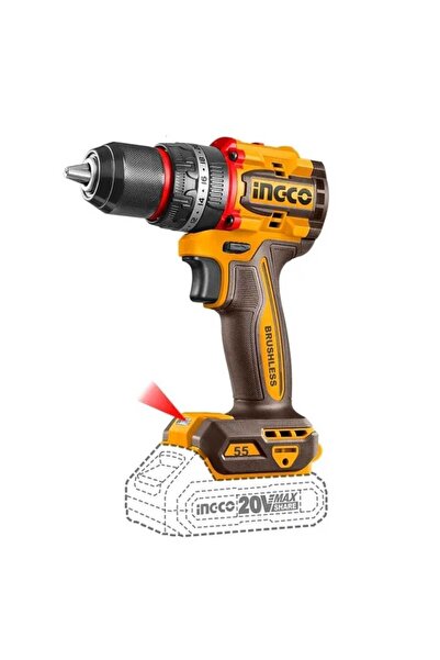Ingco ديرل شحن 20 فولت شاكوش 2 بطاريه + شاحن مع الشنطه