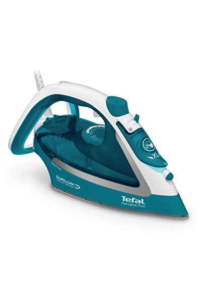 TEFAL EasyGliss Plus FV5737 iron Dry & Steam iron Durilium soleplate 2500 W Turquoise, White