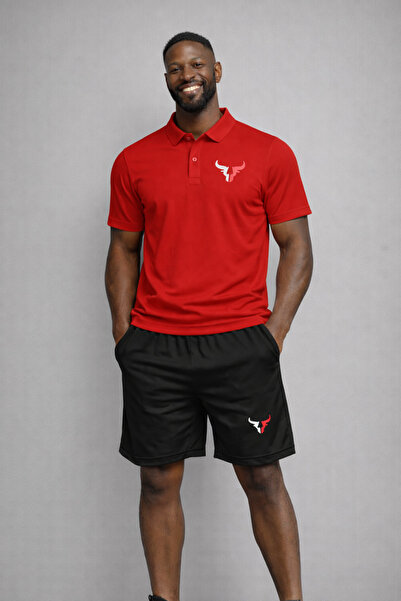 NOFLEN طقم شورت بولو من Boğa مطبوع