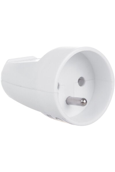 Maclean Right-angled 230V socket for Maclean earthed cable, type E (French), 16A, 250