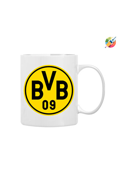 CERCİBAZAAR كأس مطبوع مع شعار بوروسيا دورتموند
