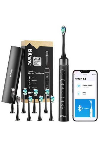 Bitvae Sonic Toothbrush S2, Bitvae, USB, 100-240V, Black