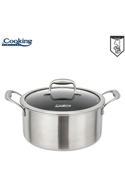 Heinner SEMIOALA INOX+CAPAC 28x13CM,7L,TITANIUM3