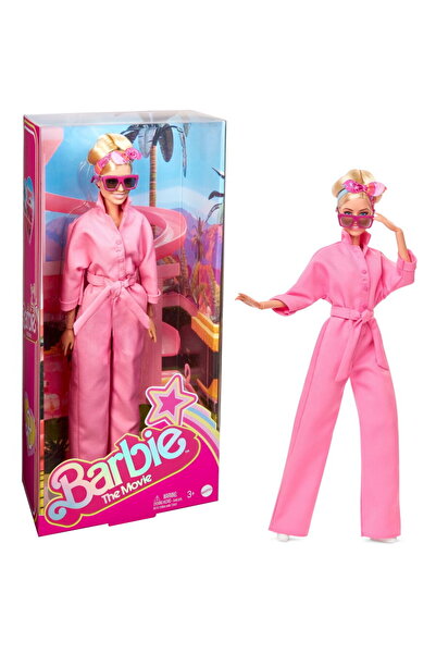 Barbie Mattel The Movie - Margot Robbie as Barbie: doll in a pink jumpsuit