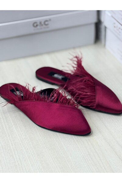 MİSS AYZA İÇTEN GELEN ŞIKLIK Gc 174 Gift, Dowery, Jurdanli Pointed-Toe Women's House Slippers