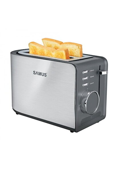 Samus TOASTY,850 W, Capacitate 2 felii, 7 Trepte Prajire, Dezghetare, Inox