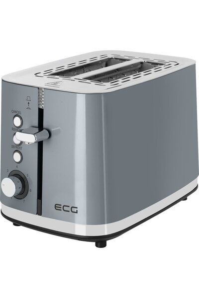 ECG Toaster ST 2766 Vintage Dark, 925 W, 2 slices, 7 browning levels, gray