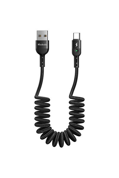Mcdodo USB Spring Cable to USB-C Omega CA-6420 1.8m (Black)