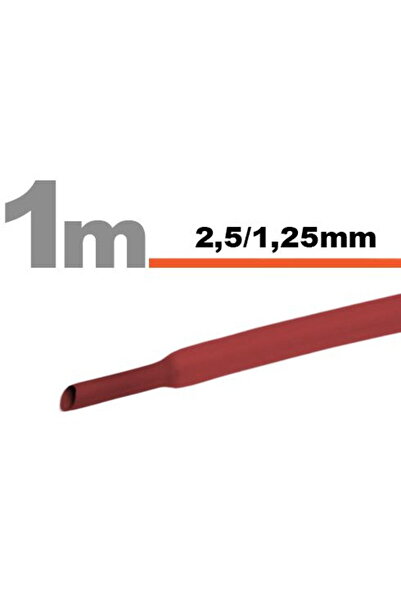 Handy Tub termocontractibilRosu • 2,5 / 1,25 mm