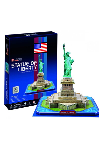 Cubic Fun STATUA PUZZLE 3D A LIBERTATIEI (NIVEL MEDIU 39 PIESE)