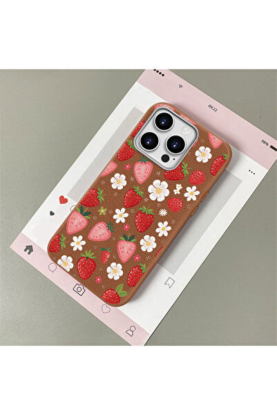 Hontinga iPhone 12 Pro Compatible Leather Texture Anti Fall Soft Silicone Pho...