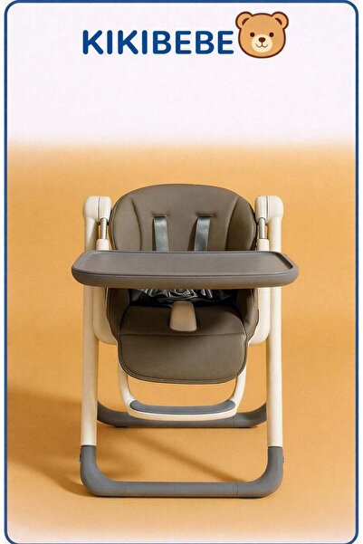 KIKIBEBE Baby Booster Chair-Three-position height adjustment- Grey