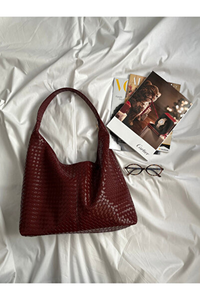 MEC BAG&CO حقيبة يد وحقيبة كتف من ميك برايد (لون أحمر داكن)