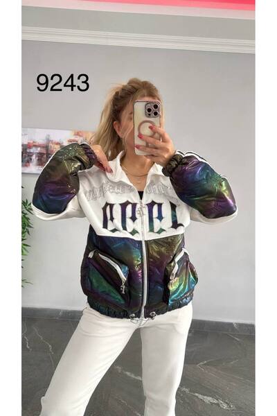 RED WOMAN FASHİON Mock Neck Layer Tracksuit Set with Flap Pockets and Zipper